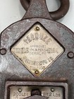 Antique 200 Lb Pelouze Scale Vintage Heavy Cast Iron W  Brass Face Display Decor