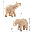 Elephant Statue For Home Decorations  Elephant Figurines With Trunk Up  Room    