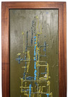 Signed Dated 64 Mcm Abstract Mid Century Modern Brutalist Vintage Painting