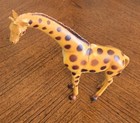Vintage 1987 Giraffe Hard Rubber  Plastic 9  Tall Animal Toy   Made In China     