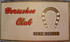 Vintage-rare- horseshoe Club   Hotel Casino Reno Flat Advertising Lighter C  l