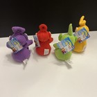Set Of 4 Playskool Teletubbies Mini 6    Plush Pbs Kids Bean Bag Toys Vintage 1998