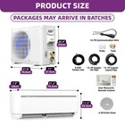 12 000 Btu Mini Split Ac Heat Pump System Wi-fi Enabled 20 Seer2 115v