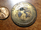 1964-1965 New York World s Fair Medal Peace Through Understanding Unisphere K1