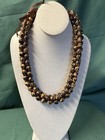 Hawaiian Polynesian Lauhala Seed  Lei Unusual Elaborate Intricate  18    Long