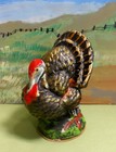 Germany Thanksgiving Turkey Candy Container - Papier-mache  4 1 2   Germany