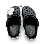 Crocs Unisex Black White Crocband Slip-on Clogs Size M 5 w 7