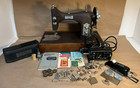 Vtg Domestic Rotary Sewing Machine Series 153 Mg Case   Accessories Works Read