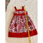 Zoey Girls Sundress Toddler Girls Dress Size 5 Red Pink Black