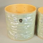 Ludwig Tom Shells 13    14  White Marine Pearl Monroe Keystone Badge 12x13 13x14