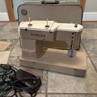 Vintage Singer 401a Slant-o-matic Sewing Machine W Pedal   Case