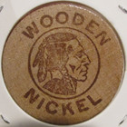 Vintage Reeves  Super Market Rhinelander  Wi Wooden Nickel Token Wisconsin Wisc 