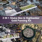 27pc Gold Panning Kit With 50  Gold Sluice Box For Gold Mining gold Mining Tools