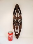 Vintage Heavy Wood African Mask Cutout 1 Piece 20  Tall