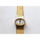 Vintage Rhapsody Womens Watch Textured Liquid Gold Tone Band Not Working 