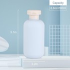 6 8 Oz Plastic Travel Shampoo Bottles  Refillable Flip Cap 200ml 6 8oz  Blue 