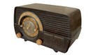 Vintage 1952 Stewart Warner Clock Tube Radio Model  9164  untested 