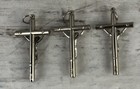 Silver Tone Cross Crucifix Pendant For Rosary  Lot Of 3 Italy