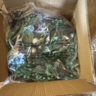 Artificial Plastic Floral   Garden Door Wreath  Green Blue Gold Decor
