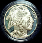 2001 American Buffalo Comm  Proof Silver Coin - Ogp   Coa