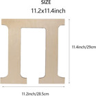 Wooden Greek Letters  Unfinished 11 Inch Alphabet For Diy Crafts  Wood Letters W