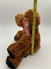 Russ Berrie Toffee Teddy Bear Cub Brown Black Floppy Curly Fur Hair New Tags