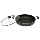 10  Aluminum Low Pot 4 Qt Cookware Deep Cooking Non Stick Coating Wide Wok Style