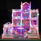 Barbie Dreamhouse  4-story 11 Rooms Doll House With 4 Dolls Toy Figures  Girls  