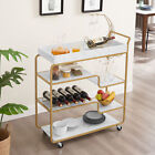6-tier Roling Bar Cart  Slide Bar Serving Cart  Wine Cart wine Rack Glass Holder