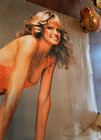 Vintage Farrah Fawcett 1977 Poster Fan Club Original Swimsuit 20x28 John Cahoon