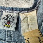 Vintage Disney Denim Overall Dress Minnie   Mickey Pocket Embroidery Size 4