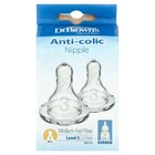 Dr Brown   s Level 3 Narrow Silicone Bottle Nipples 6m  Medium Fast Flow 4 Count