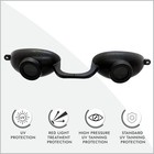 Flexible Sun Goggles Eye Protection Uv Black Glasses Eyes Protect Tanning Bed Us