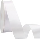 1 Inch Wide 100 Yards Double Face White Satin Ribbon White Fabric Ribbon For    