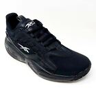 Reebok Solution Mid Black Silver Allen Iverson Mens Basketball Shoes Sneakers