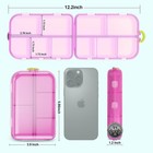Pill Organizer Medicine Organizer Travel Essentials - Travel Pill Case With Labe