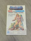 Vintage Mattel Masters Of The Universe   War And Conquer Giant Card Game 1983