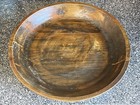 Antique Large Wooden Round Dough Kneading Bowl Hand-carved Rustic 15 75   