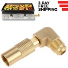Low Pressure 3 8  Male Flare Propane Elbow Adapter For Blackstone 17   And 22  