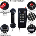 Traditional Wall Phone Black Retro Landline 2554 Model W  Loud Ringer - Us