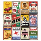 12 Retro Vintage Gas   Oil Tin Signs - 8x12 Inch Metal Wall Art For Home  Garage