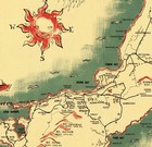 Pictorial Road Map Of Guam Wall Art Mountains Villages Poster Print Decor Repro