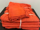 100 Pieces New Orange Industrial Shop Rags Cleaning Towels