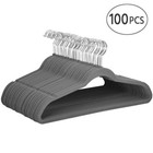 Non Slip Velvet Hangers Multipurpose Clothes Hangers 100 Count Suit Shirt Pants