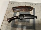 Gurkha Kukri Knife 10  Oal   With Original Sheath And Custom Leather Sheath 