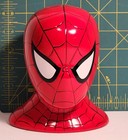 Spider-man Head Ceremic Piggy Coin Bank Marvel Comics