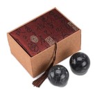 Brabud 2  Dark Grey Marble Ball Exercise Massage Balls Health Stress Relieve 