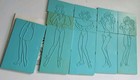 Vintage 90s Hasbro Fashion Plates Fashion Design  Only Plates And Holder  2508