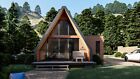 Altaframe Crest 38   7m X 6 5m Insulated A-frame Cabin Kit   Prefab Tiny House
