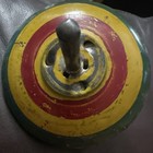 Vintage Spinning Top Round Humming Big Tin Toy England Antique